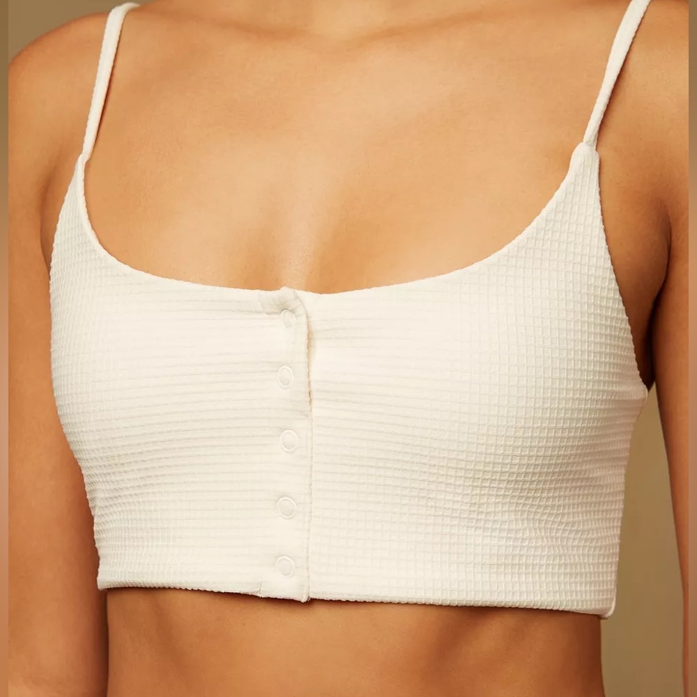 NWT Onia Veronica Bikini Top White